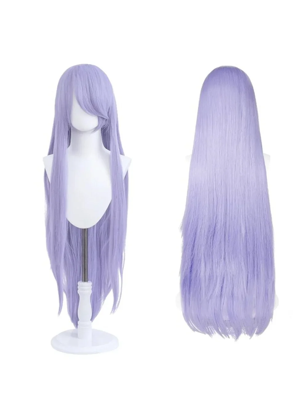 Women's Lavender 100 Cm Heat Resistant Universal Straight Costume Long Wigs